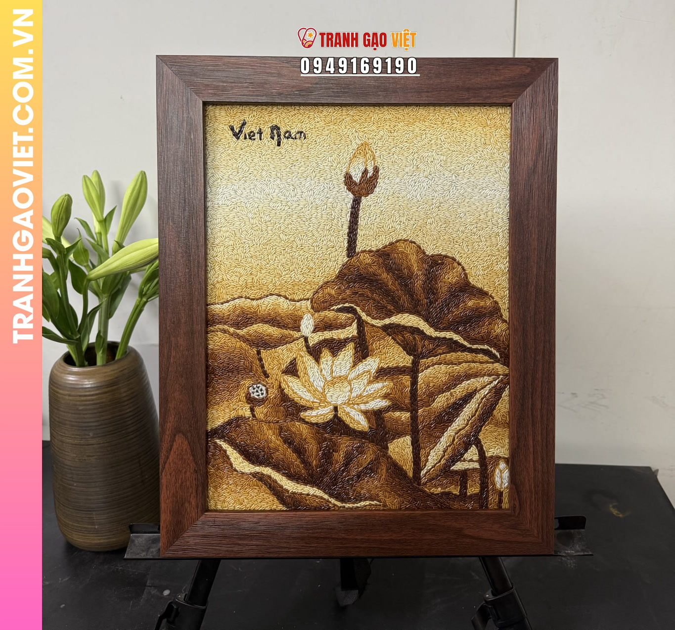 Lý do chọn Quà Tặng Tranh Gạo Hoa Sen