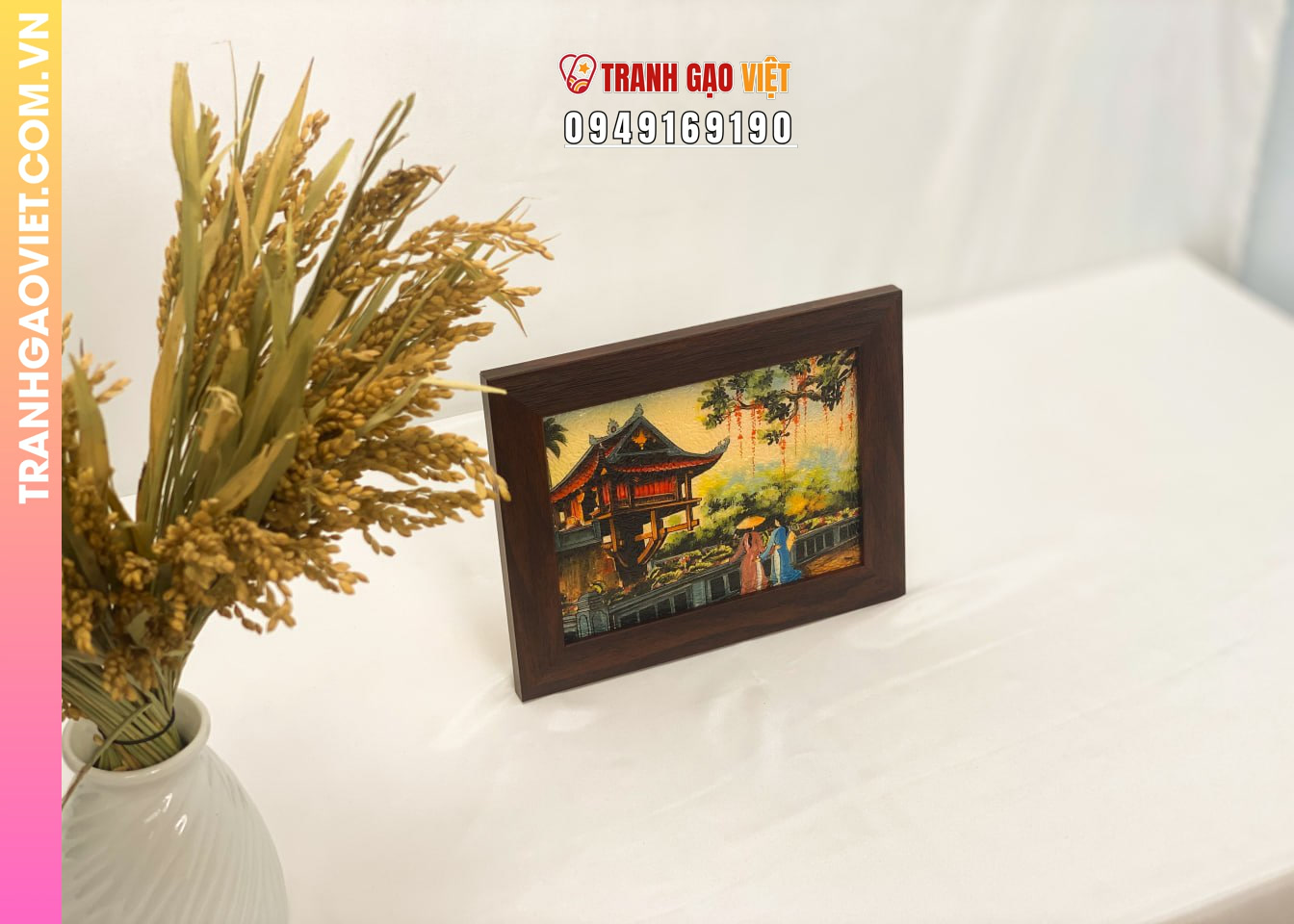 Lý do chọn Tranh Gạo Chùa Một Cột làm quà tặng