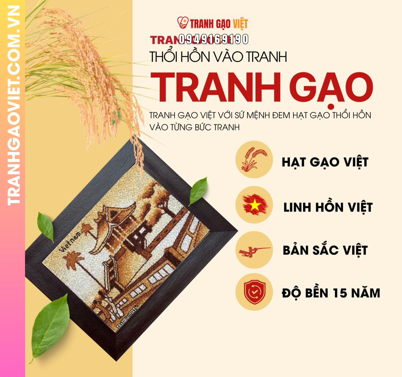 Lý do chọn Tranh Gạo Chùa Một Cột làm quà tặng