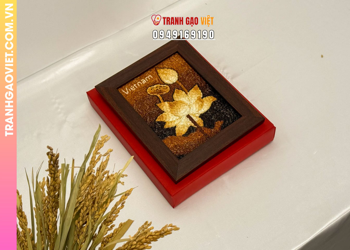 Lý do chọn Tranh Gạo Hoa Sen làm quà biếu