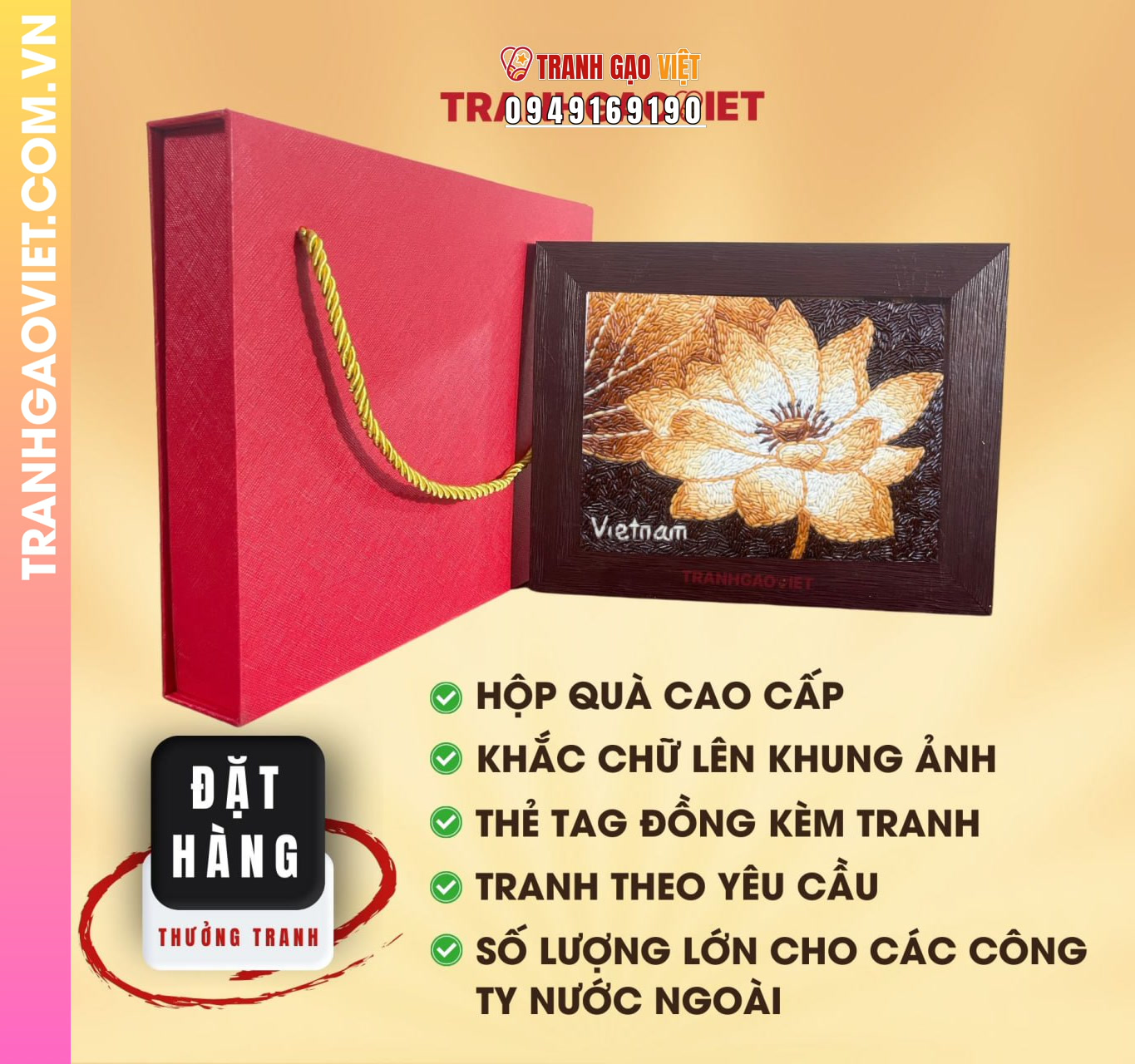 Lý do chọn Tranh Gạo Liên Hoa Tỏa Hương tại đây