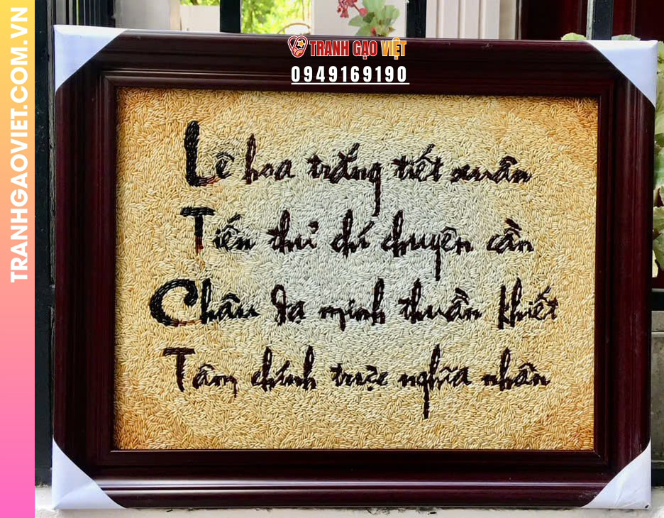 Lý do chọn Tranh Gạo Thư Pháp Thu Hút Tài Lộc tại đây