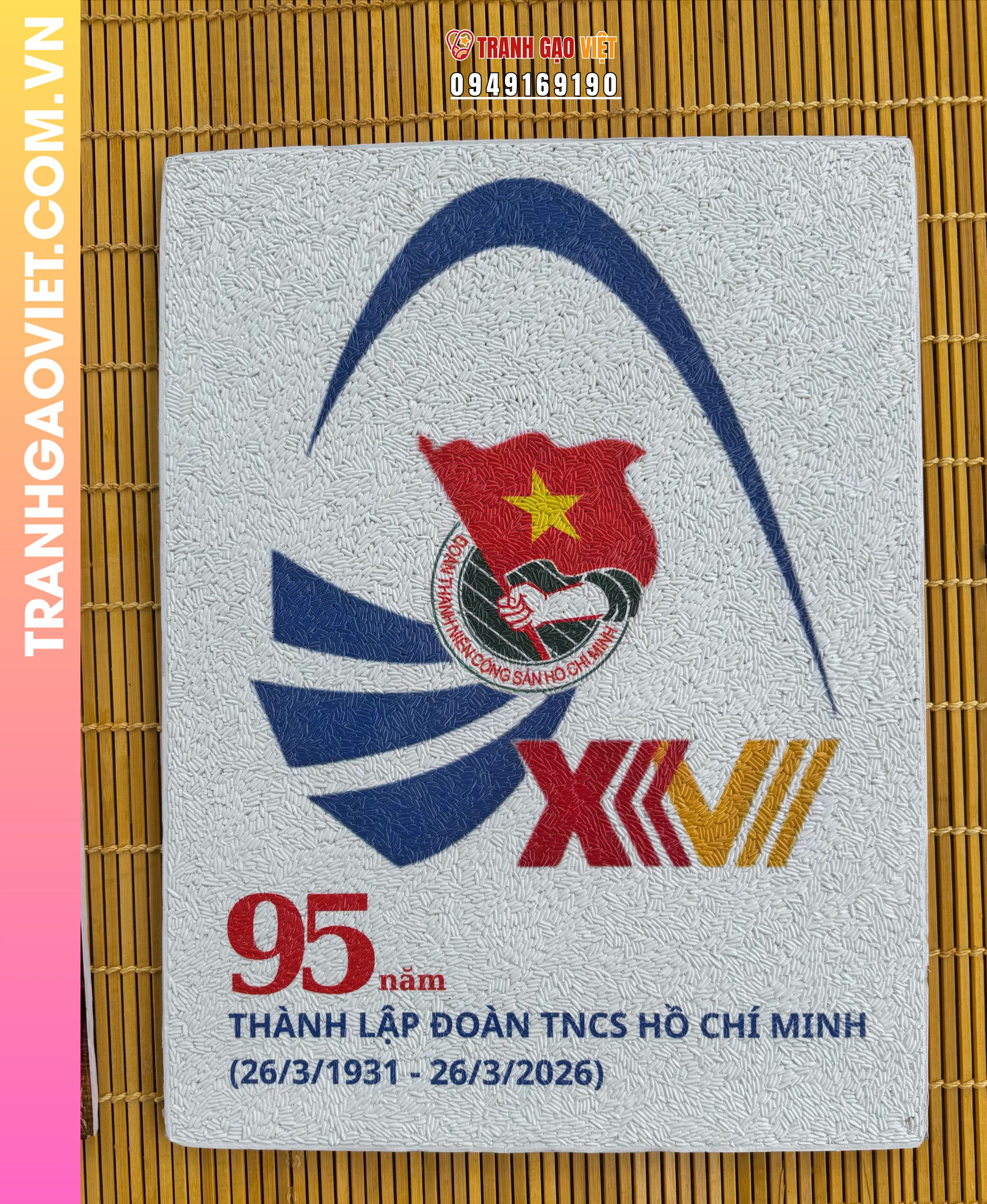 Mẫu thiết kế Tranh Gạo Đoàn Thanh Niên Cộng Sản Hồ Chí Minh