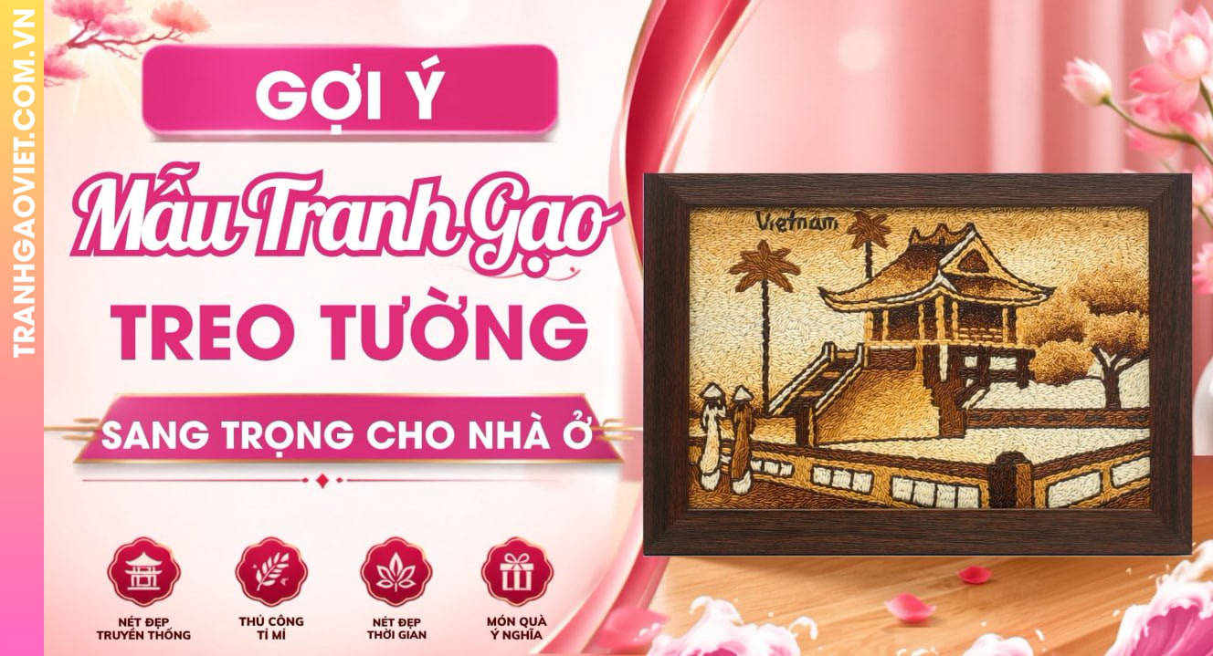 Mẫu Tranh Gạo Treo Tường Sang Trọng Cho Không Gian Nhà Ở