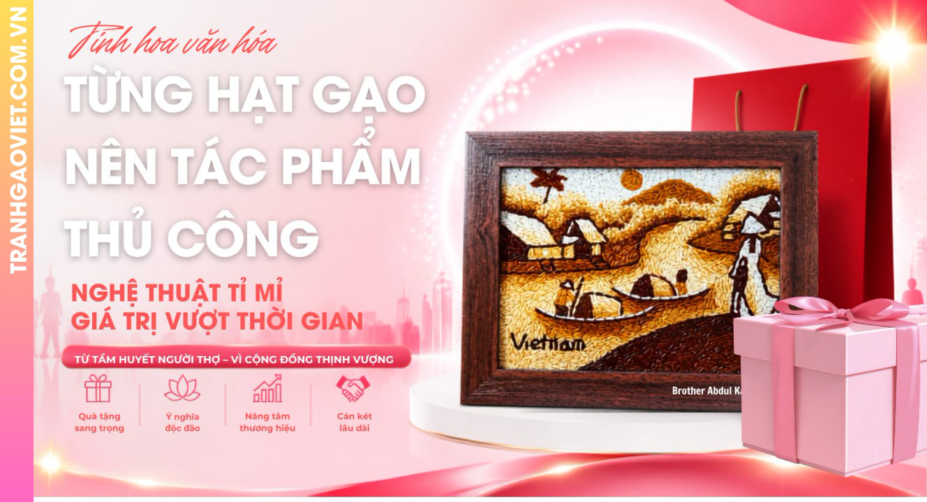 Nghệ Thuật Sắp Đặt Từng Hạt Gạo Trong Tác Phẩm Thủ Công