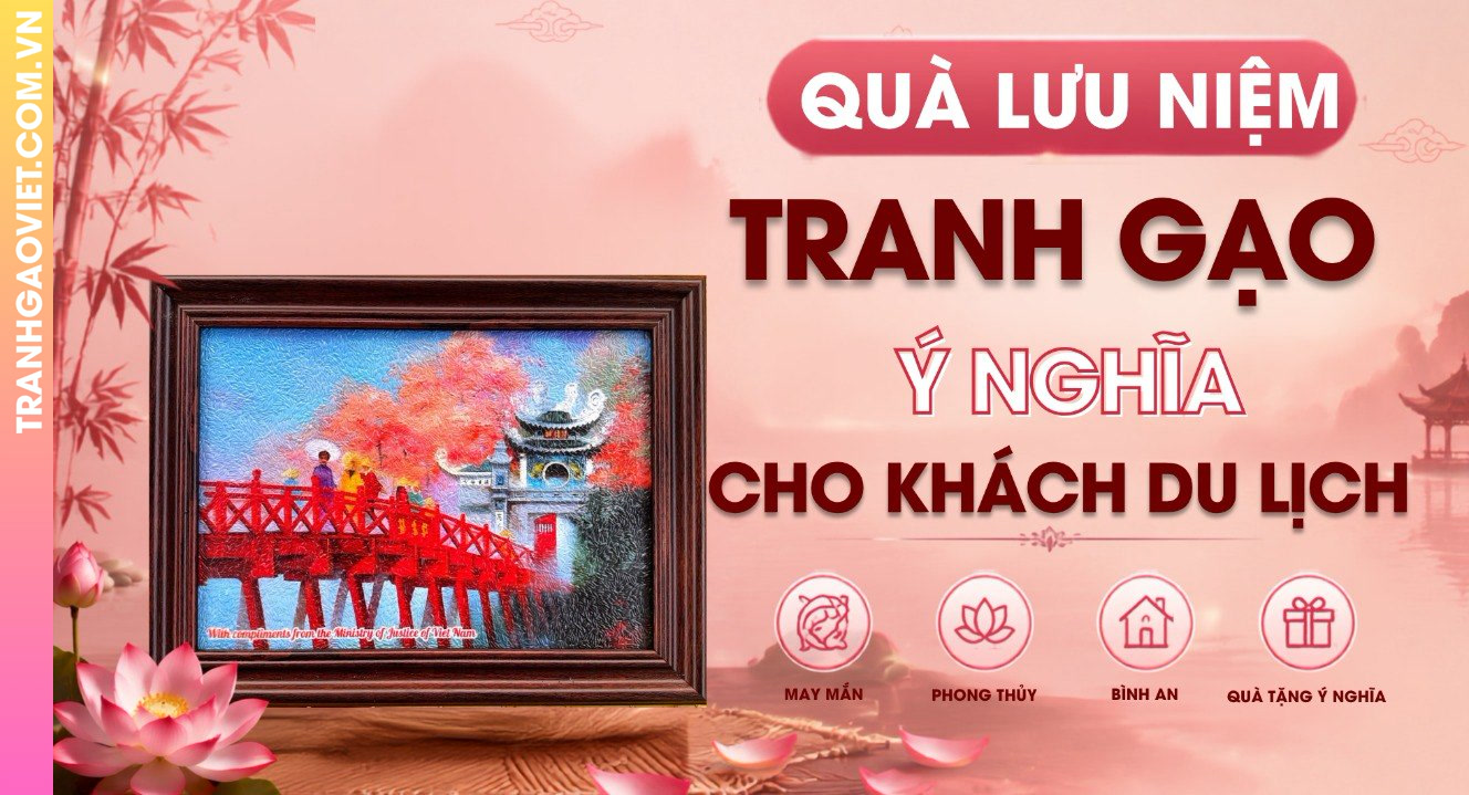 Quà Lưu Niệm Tranh Gạo Ý Nghĩa Cho Khách Du Lịch