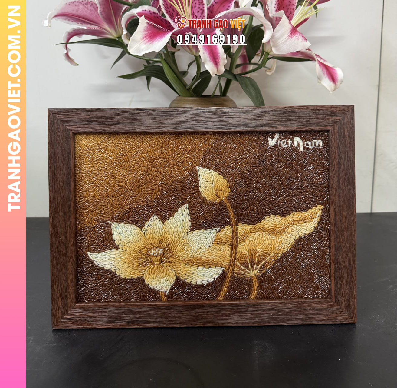 Quà Tặng Tranh Gạo Hoa Sen Thanh Lịch Đầy Ý Nghĩa là gì