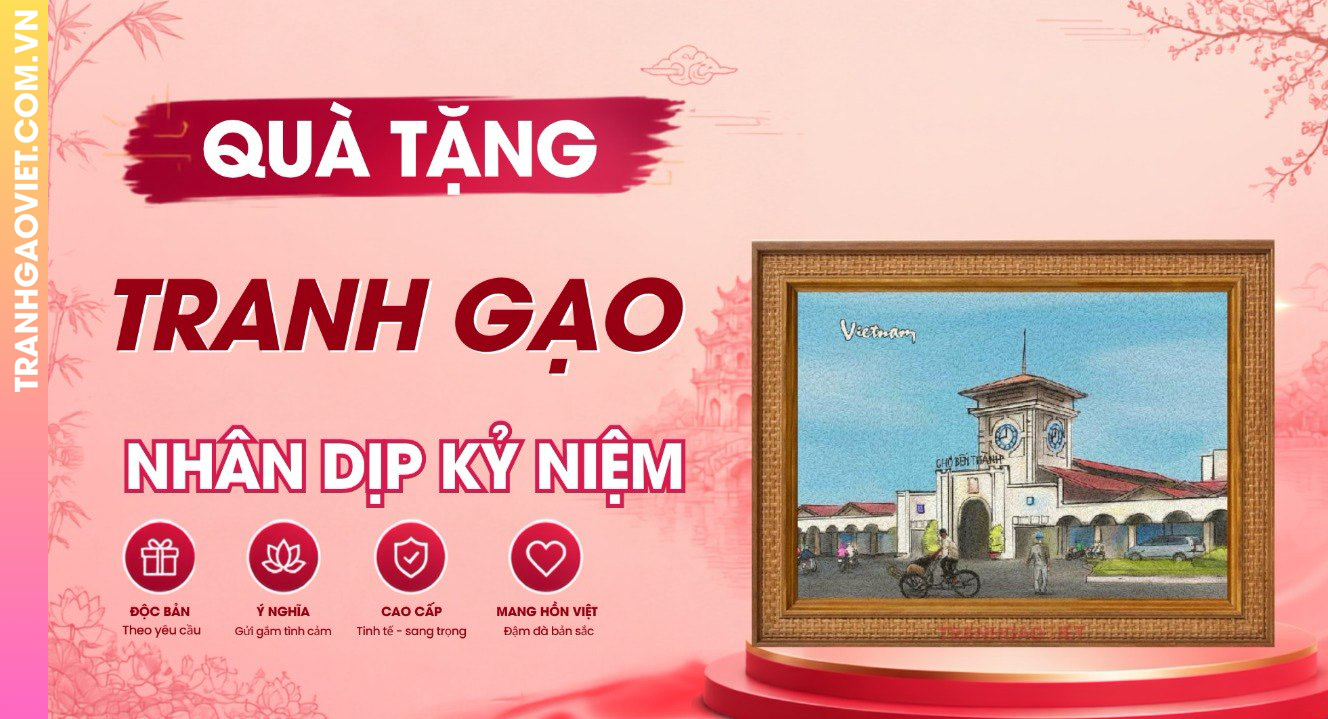 Quà Tặng Tranh Gạo Nhân Dịp Kỷ Niệm