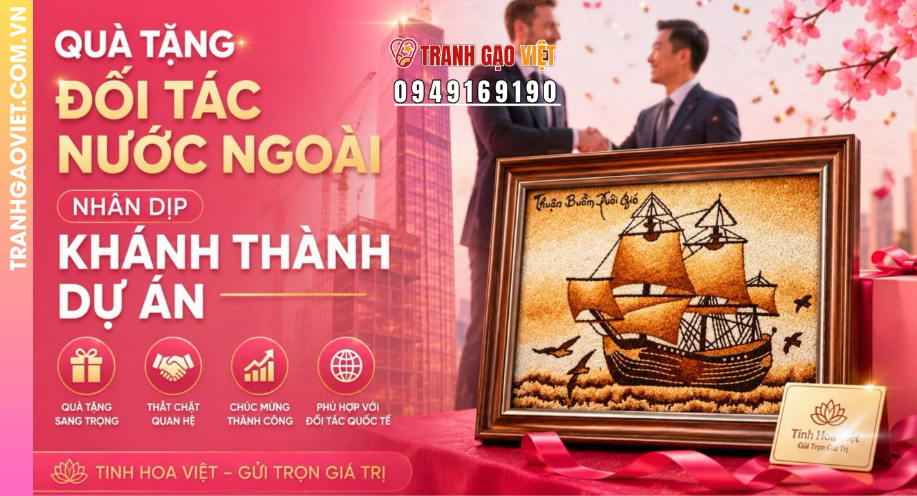 Quy trình đặt làm Tranh Gạo Tinh Xảo