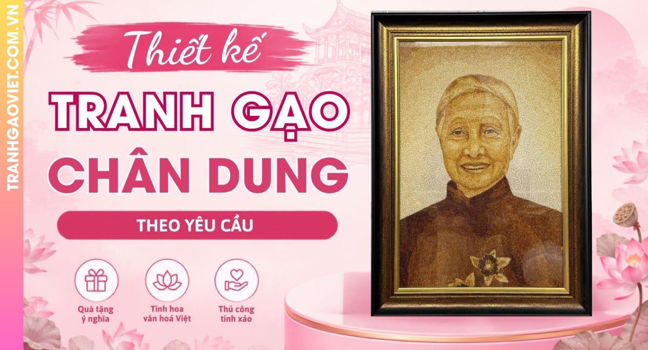 Thiết Kế Tranh Gạo Chân Dung Cá Nhân Hoá Theo yêu cầu