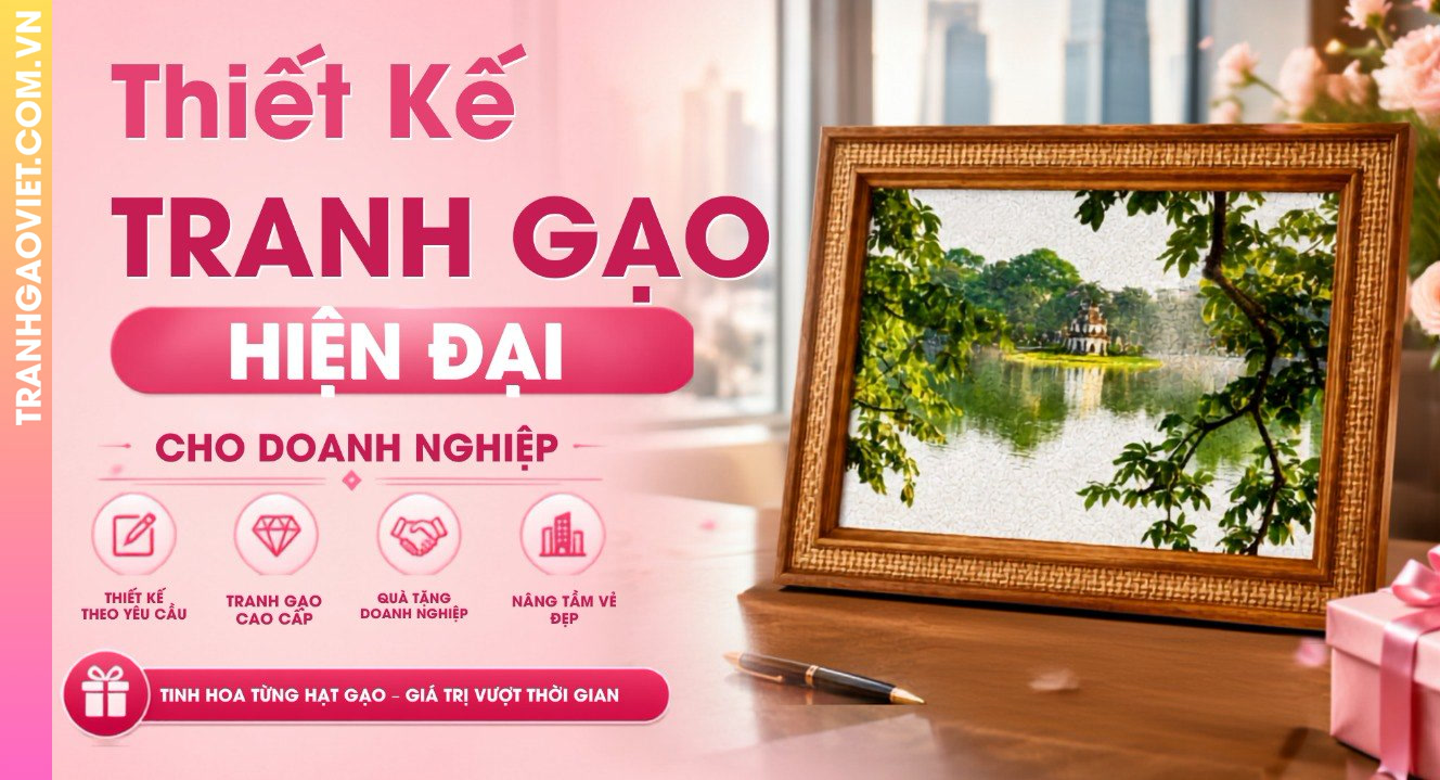 Thiết Kế Tranh Gạo Hiện Đại Cho Doanh Nghiệp