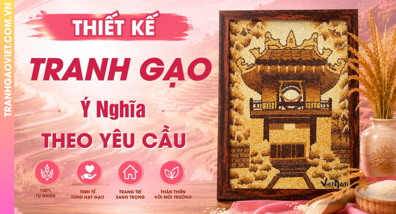 Thiết Kế Tranh Gạo Màu Ý Nghĩa Theo Yêu Cầu