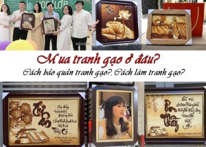 Mua tranh gạo ở đâu Hà Nội? Cách bảo quản tranh gạo?