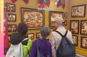 Top 9 Mẫu Tranh Gạo rang tặng người nước ngoài tới Việt Nam