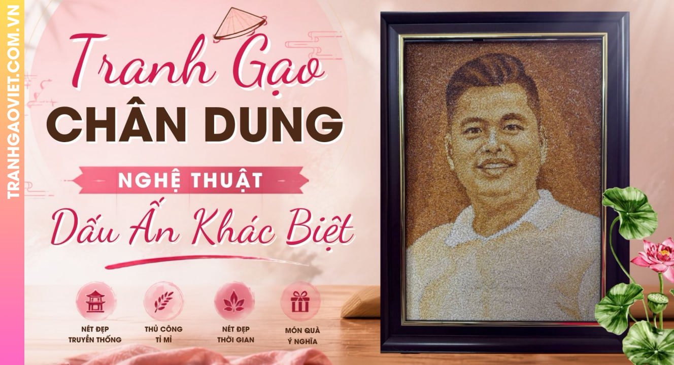 Tranh Gạo Chân Dung Nghệ Thuật Tạo Dấu Ấn Khác Biệt