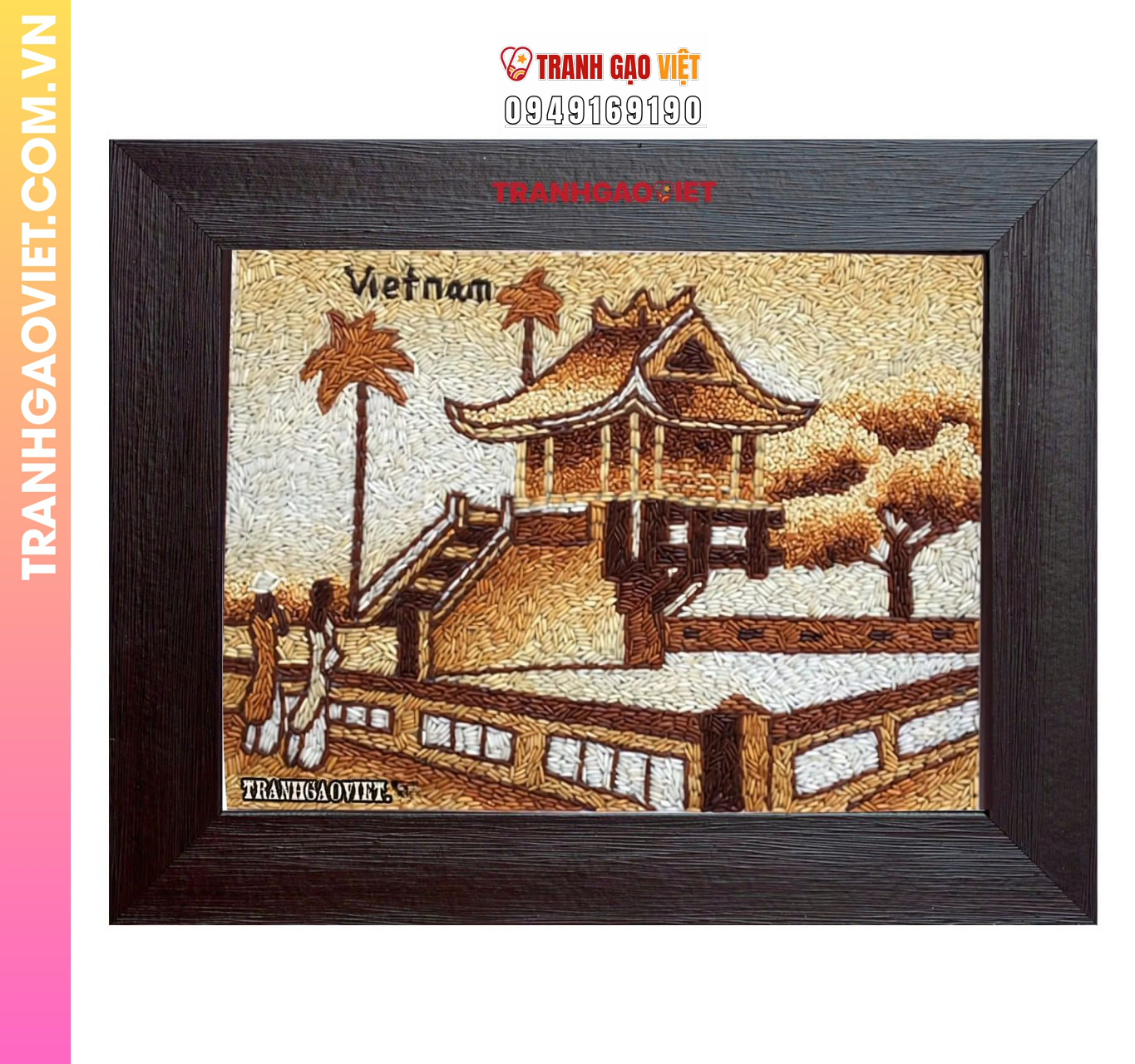 Tranh Gạo Chùa Một Cột là gì