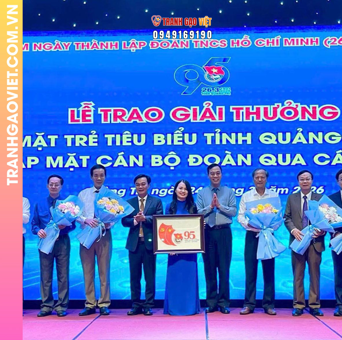 Tranh Gạo Đại Việt góp mặt trong lễ trao giải Gương Mặt trẻ tỉnh Quảng Trị
