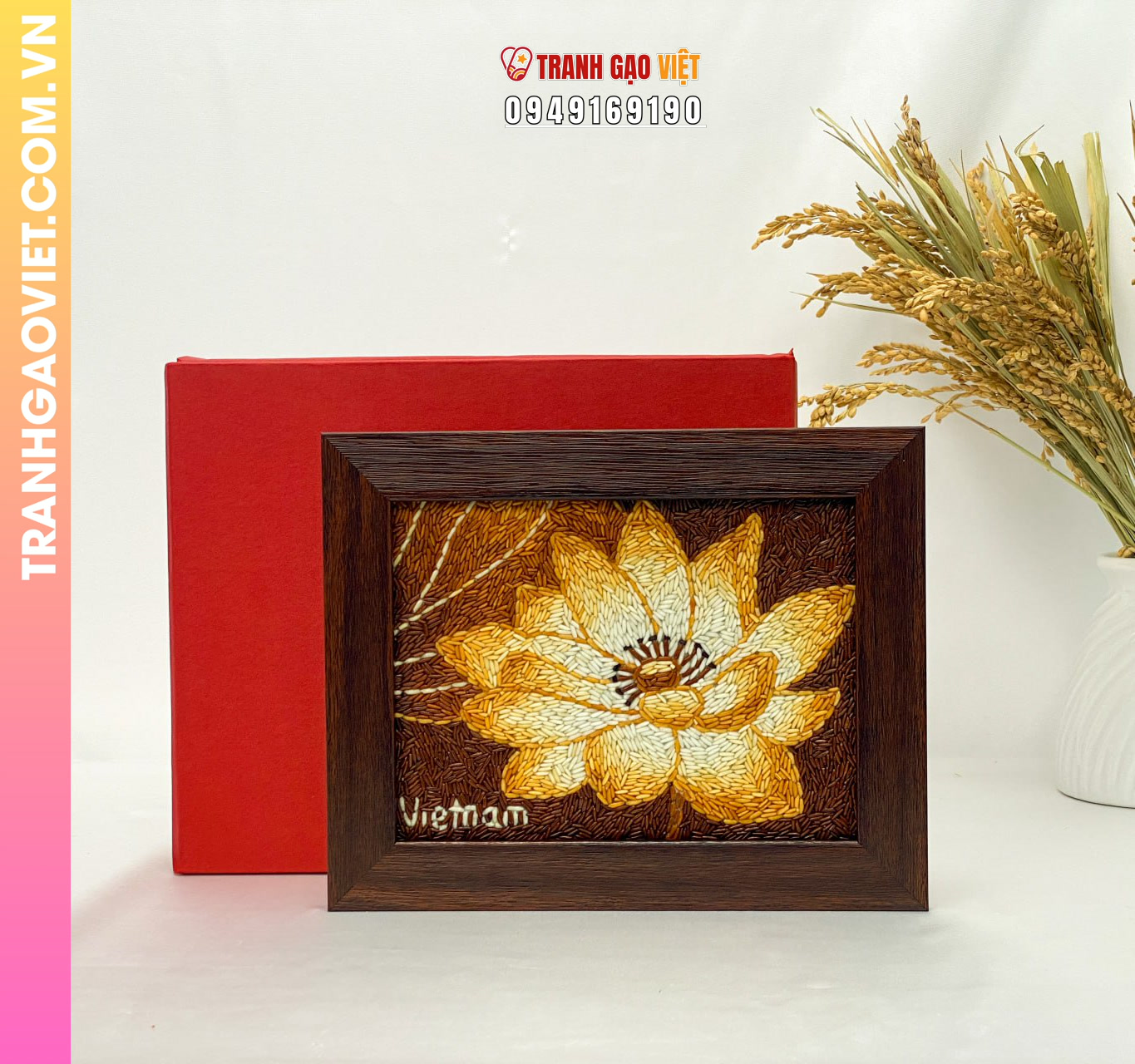 Tranh Gạo Hoa Sen là gì