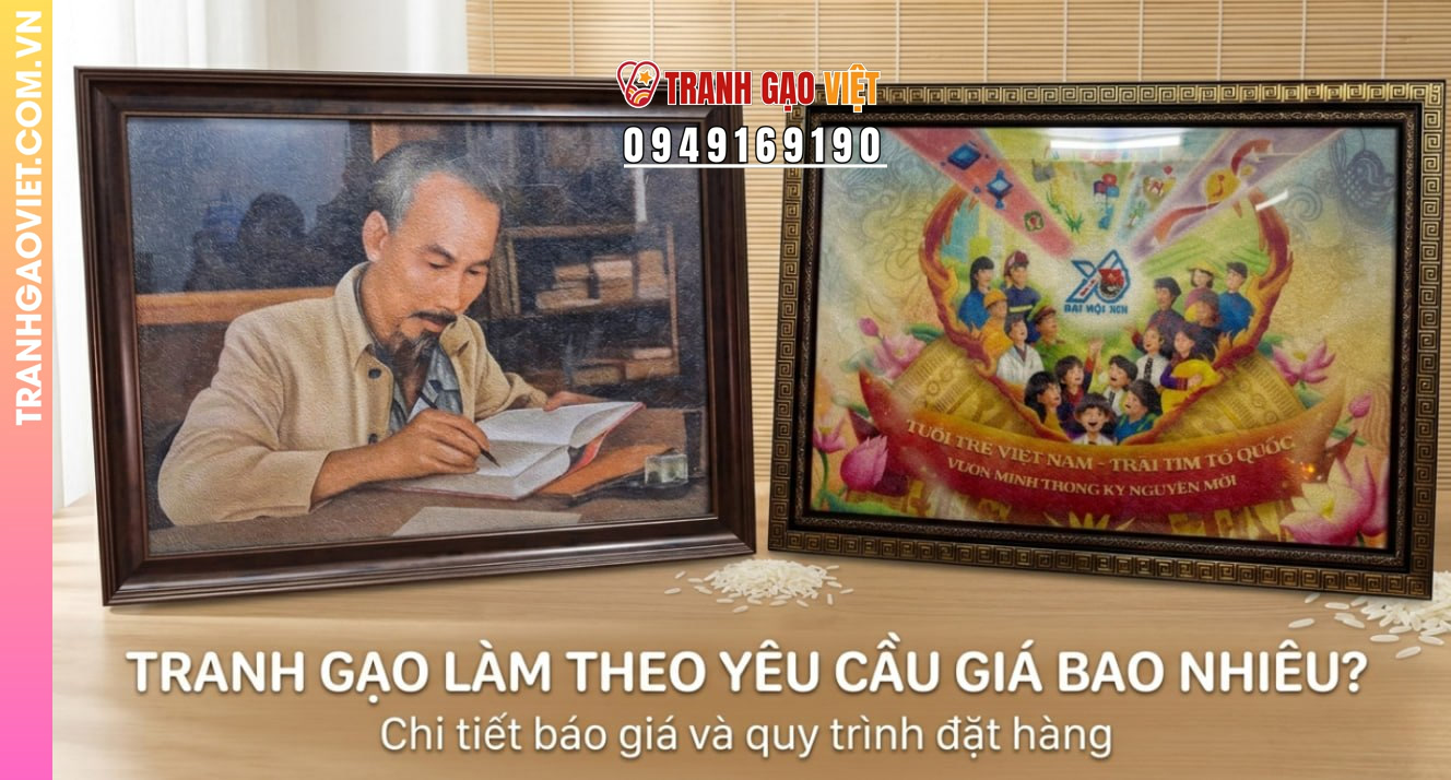 Tranh Gạo Làm Theo Yêu Cầu Giá Bao Nhiêu?