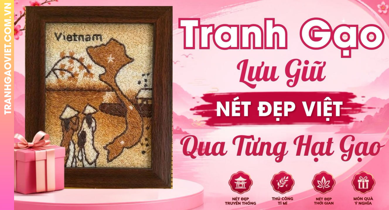 Tranh Gạo Lưu Giữ Nét Đẹp Văn Hóa Việt Qua Từng Hạt Gạo