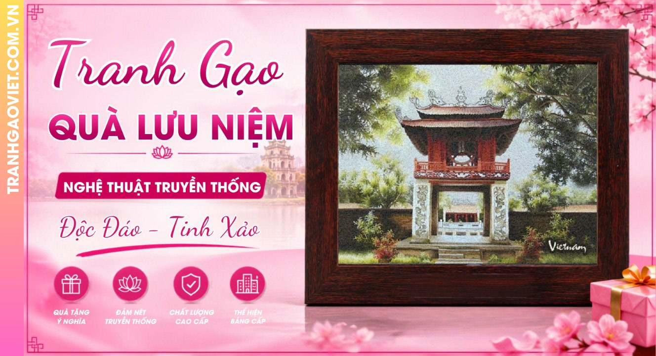 Tranh Gạo Lưu Niệm Nghệ Thuật Truyền Thống Độc Đáo