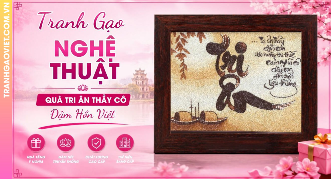 Tranh Gạo Nghệ Thuật Đậm Hồn Việt Đậm Bản Sắc Việt