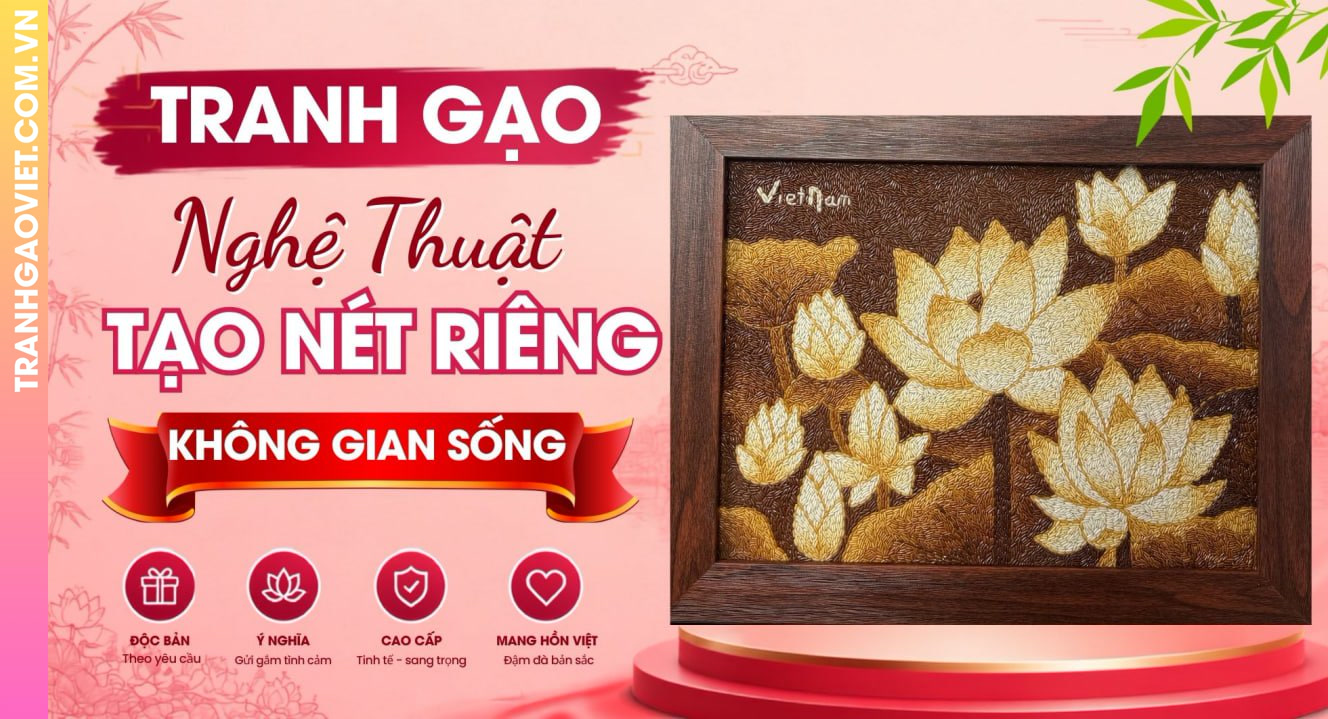 Tranh Gạo Nghệ Thuật Tạo Nét Riêng Cho Không Gian Sống