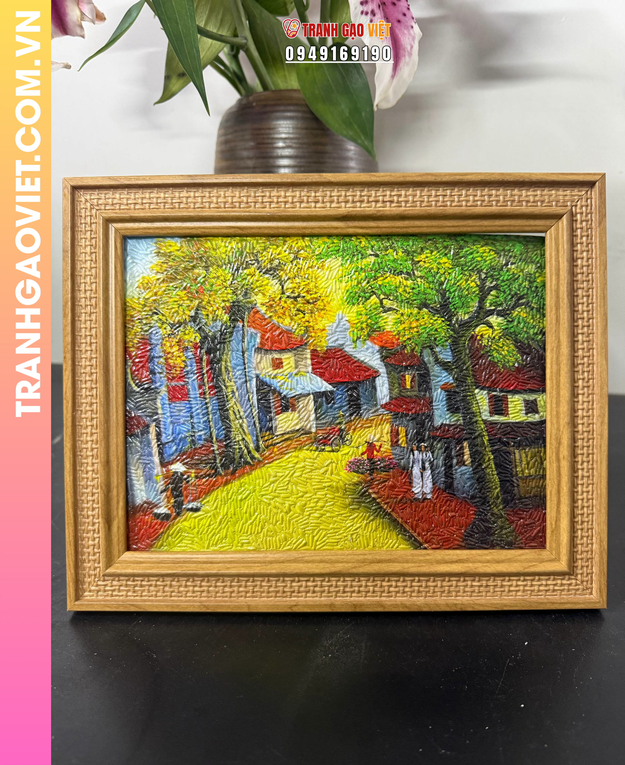 Tranh Gạo Phố Cổ H&agrave; Nội Xưa