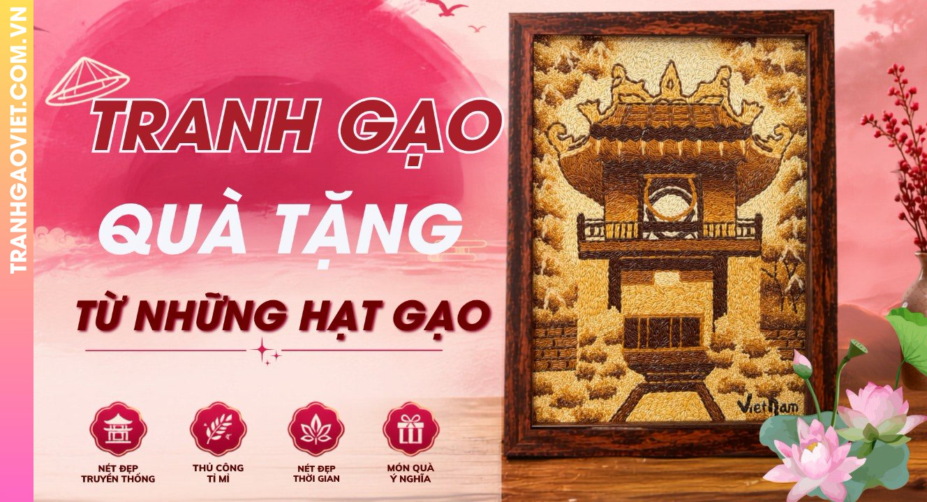 Tranh Gạo Quà Tặng Ý Nghĩa Làm Từ Những Hạt Gạo Việt