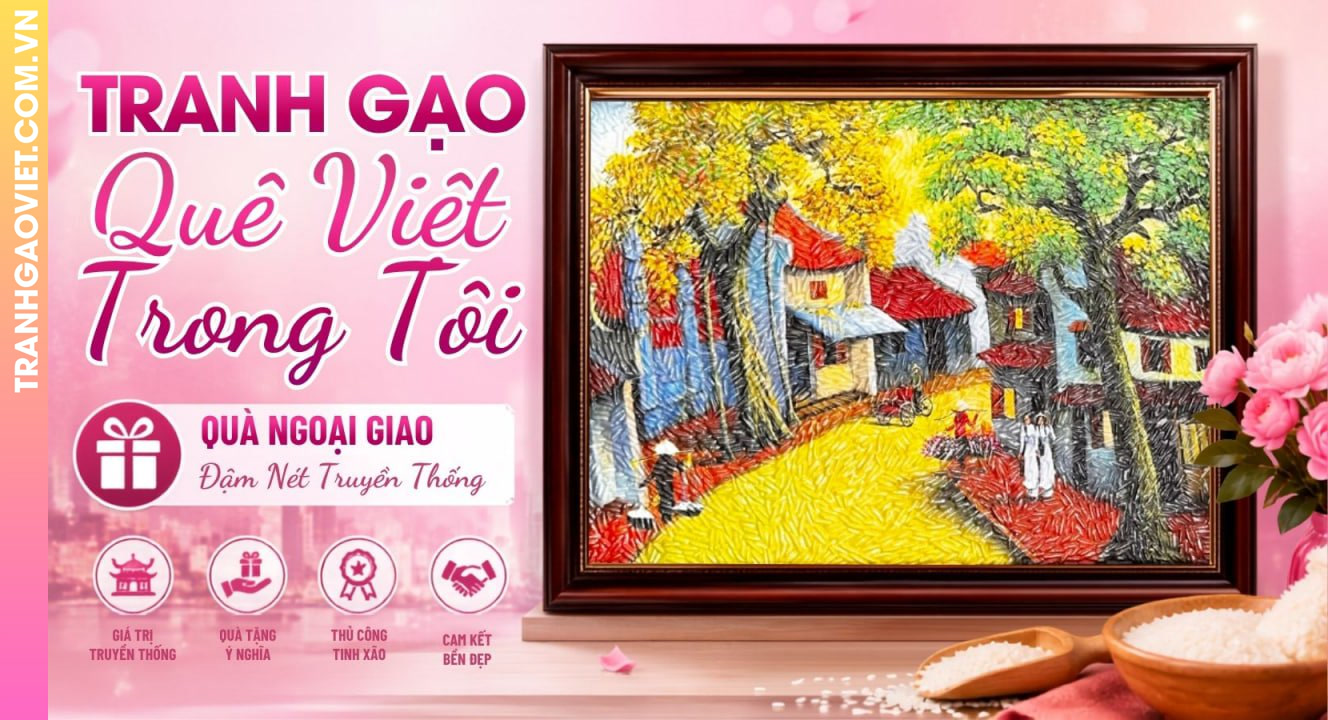 Tranh Gạo Quê Việt Trong Tôi Đậm Nét Truyền Thống Đậm Bản Sắc Việt
