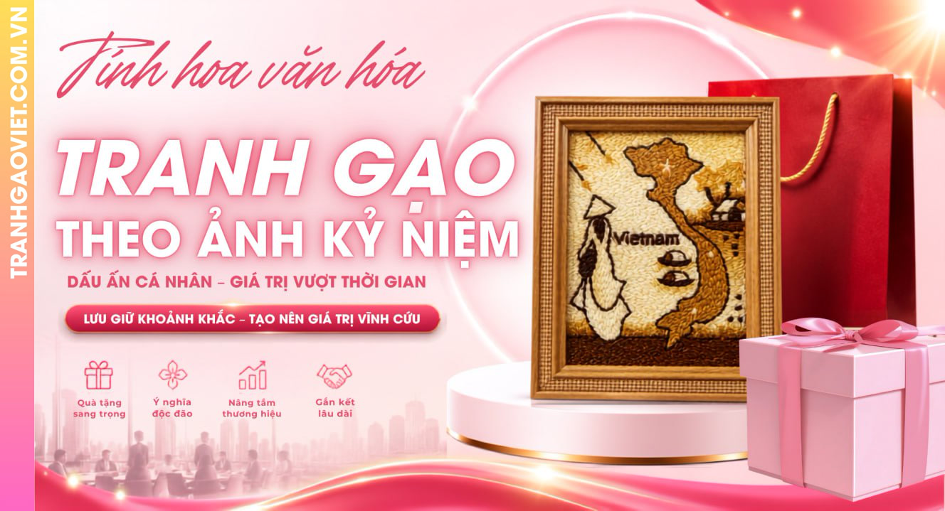 Tranh Gạo Theo Ảnh Kỷ Niệm Mang Dấu Ấn Cá Nhân