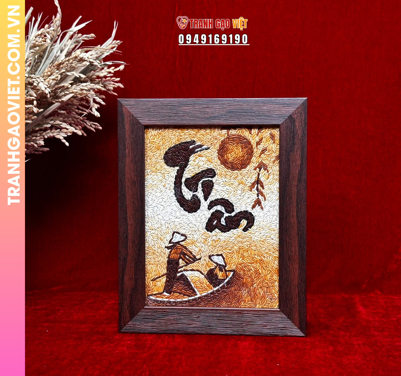 Tranh Gạo Thư Pháp Đậm Nét Truyền Thống Là gì