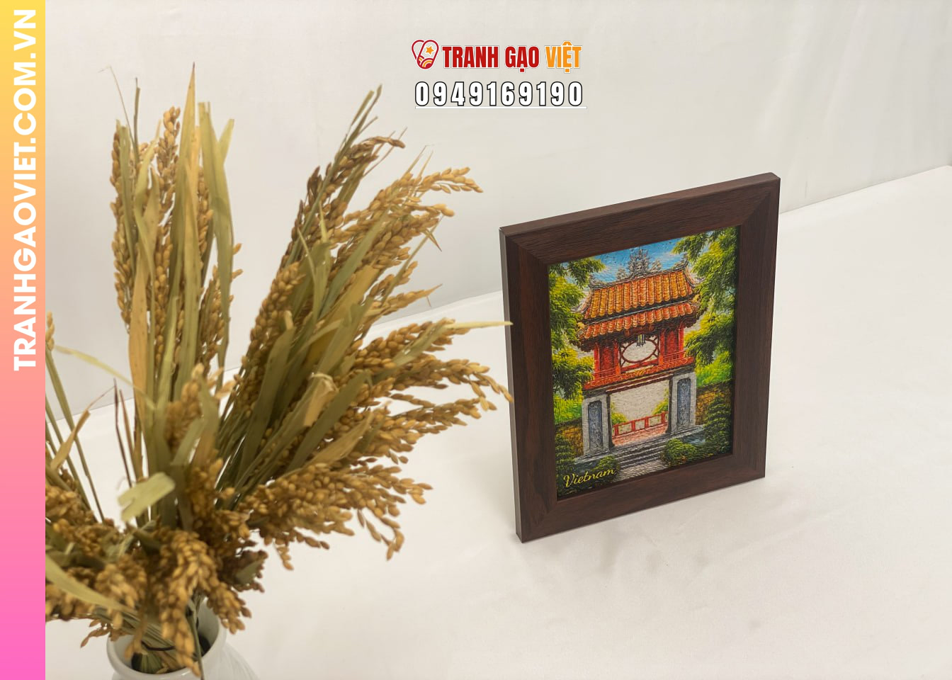 Tranh Gạo Văn Miếu Làm Quà Tặng Đối Tác Nước Ngoài là gì