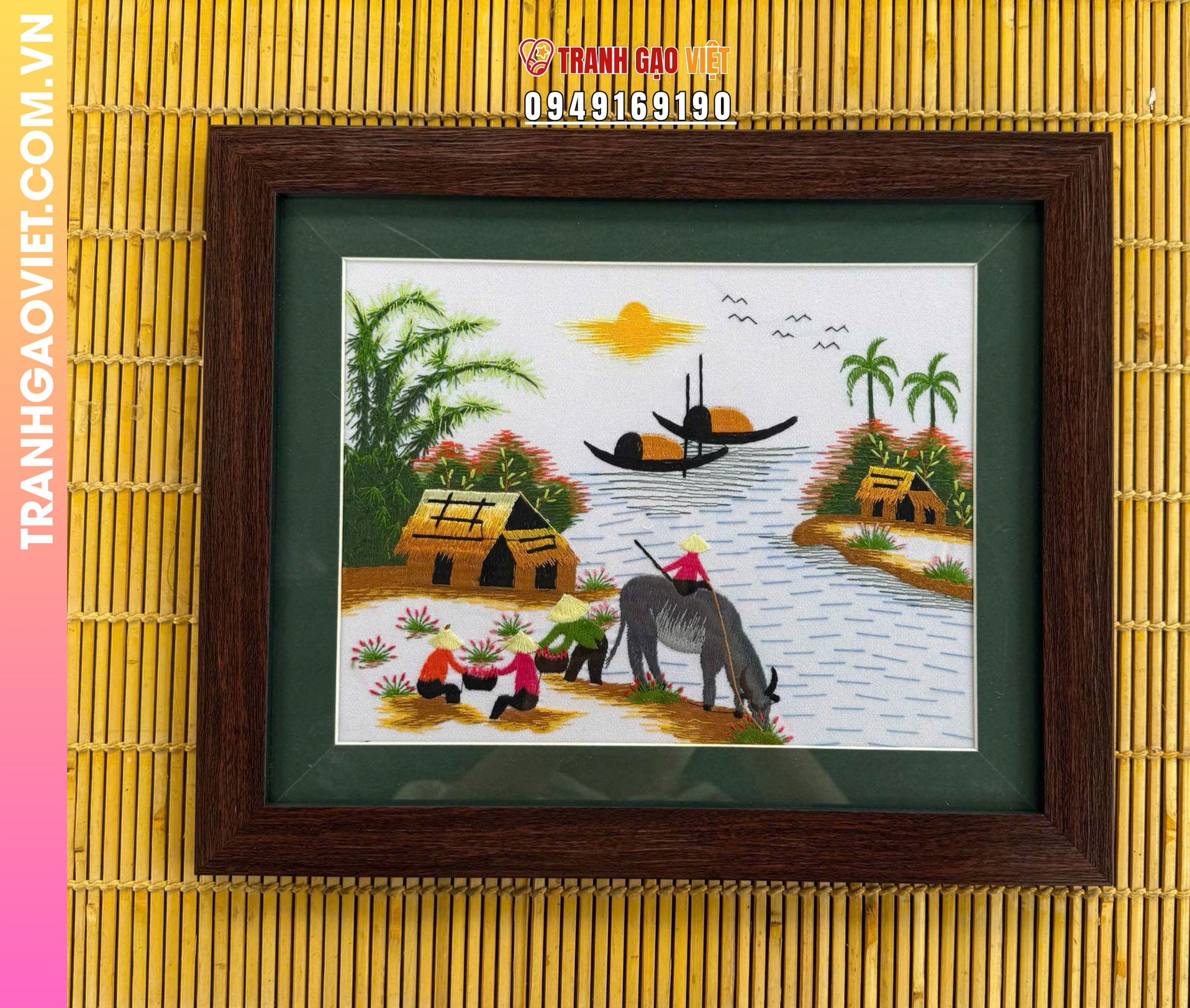 Tranh Thêu Tay - Món quà cho người Nhật