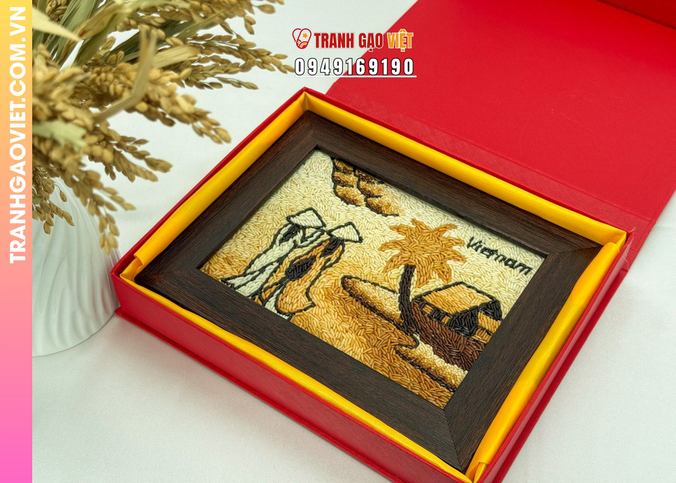 Ứng dụng Quà Tặng Tranh Gạo Nghệ Thuật trong cuộc sống