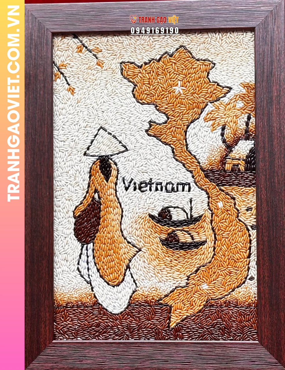 Ứng dụng Tranh Gạo Bóng Hương Quê trong không gian văn phòng