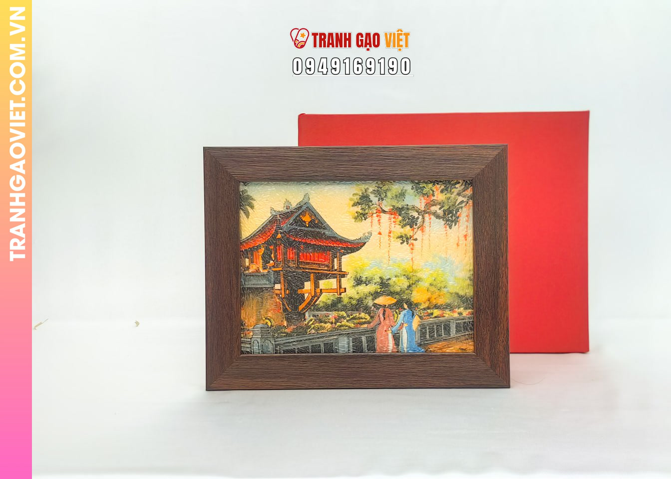 Ứng dụng Tranh Gạo Chùa Một Cột làm quà tặng hội nghị
