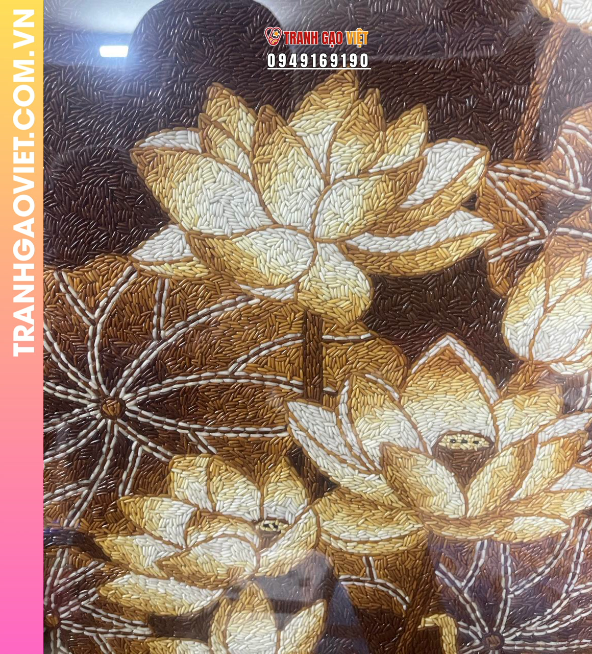 Ứng dụng Tranh Gạo Đầm Sen Việt Nam trong trang trí