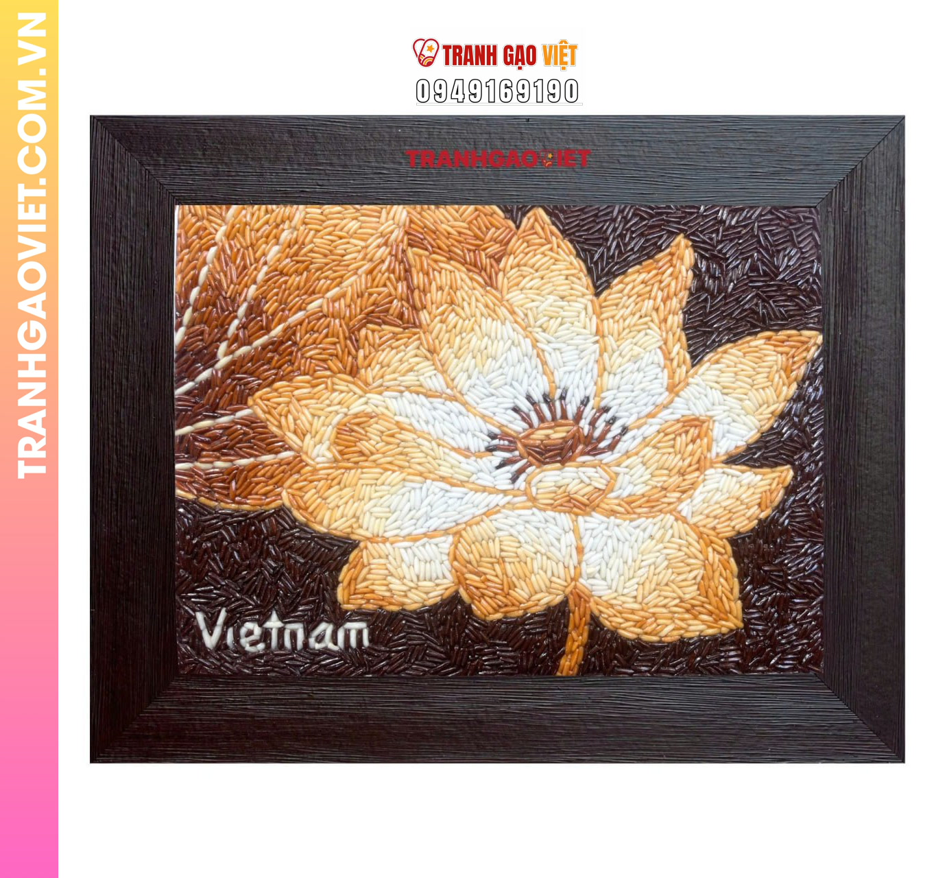 Ứng dụng Tranh Gạo Liên Hoa Tỏa Hương làm quà tặng