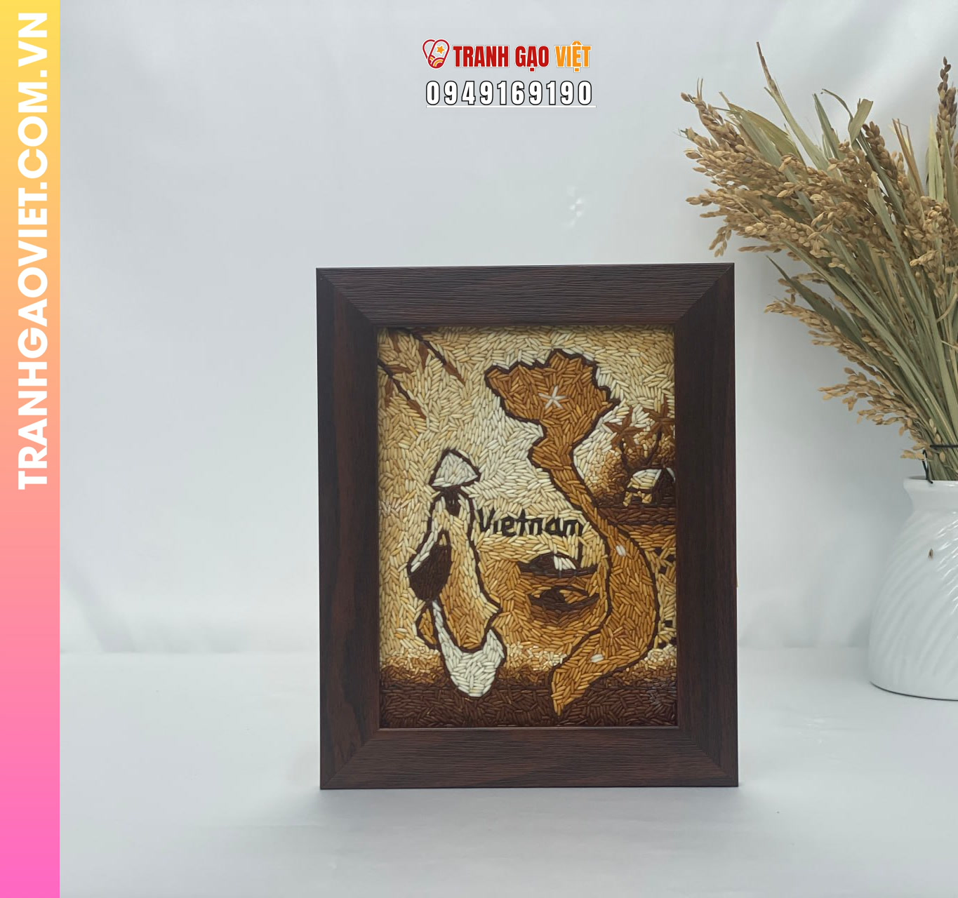 Ứng dụng Tranh Gạo Nghệ Thuật trong không gian sống