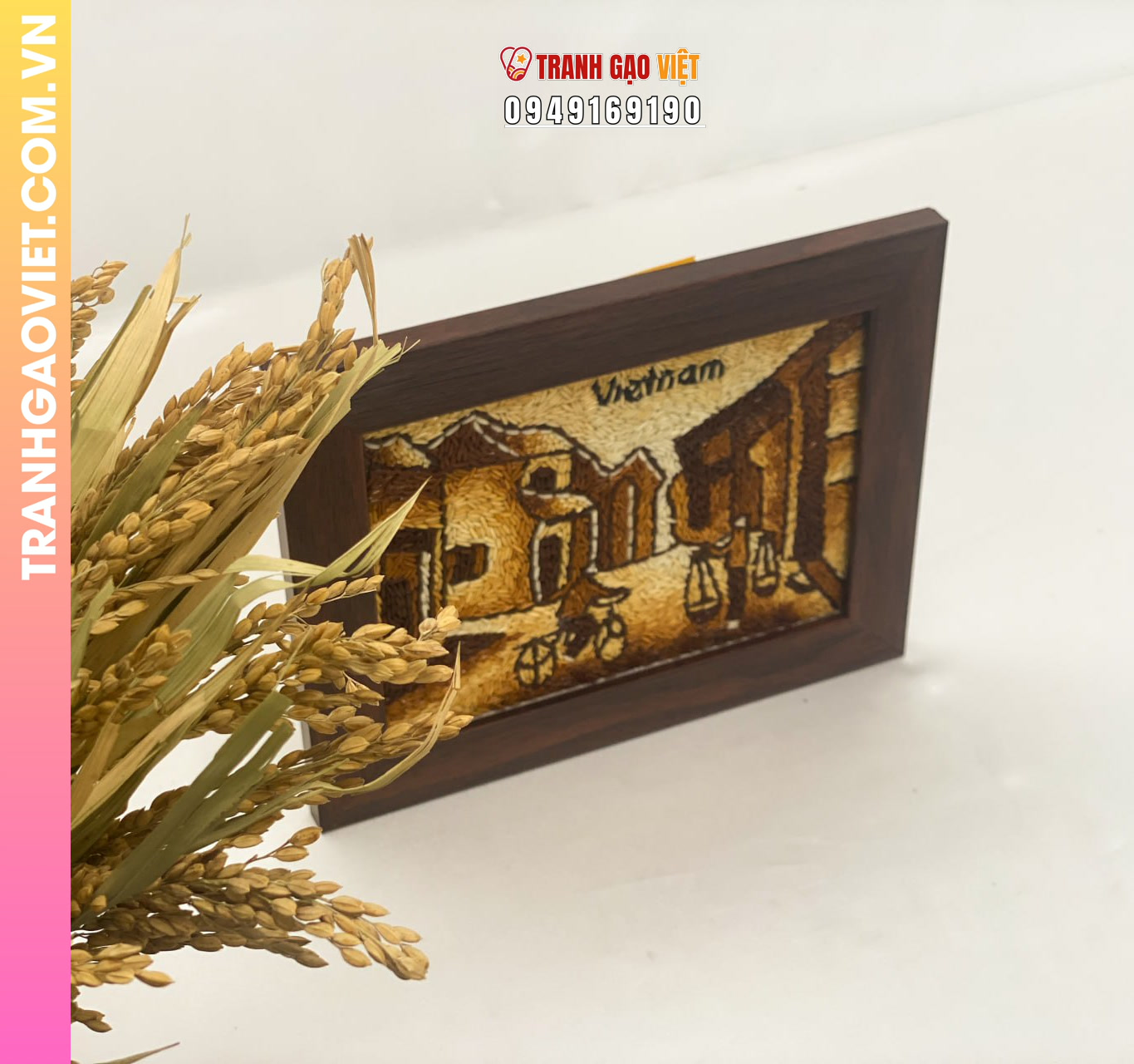 Ứng dụng Tranh Gạo Phố Cổ làm quà tặng