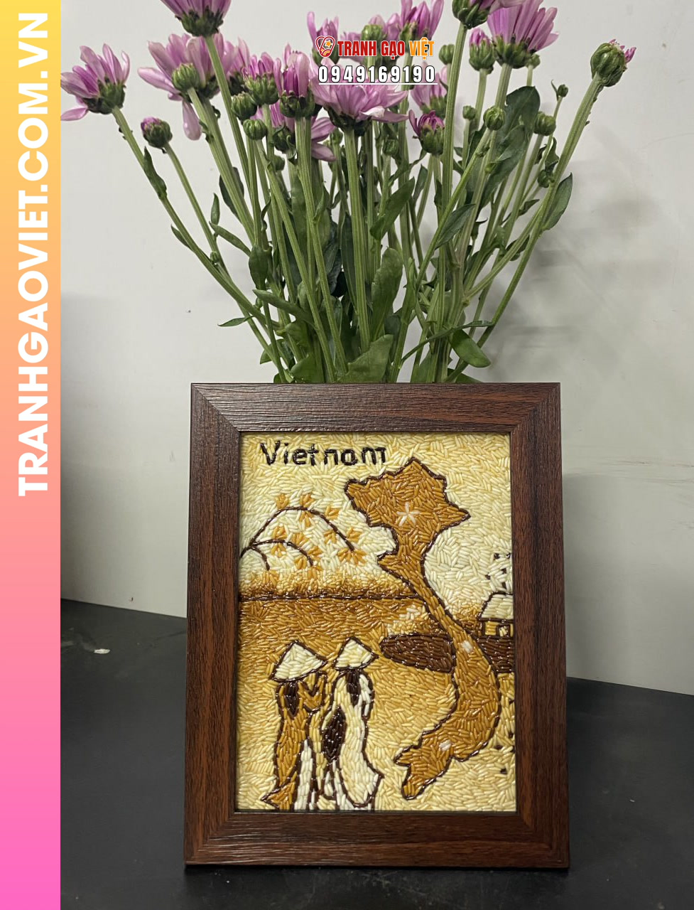 Ứng dụng Tranh Gạo Phong Cảnh Việt Nam làm quà tặng