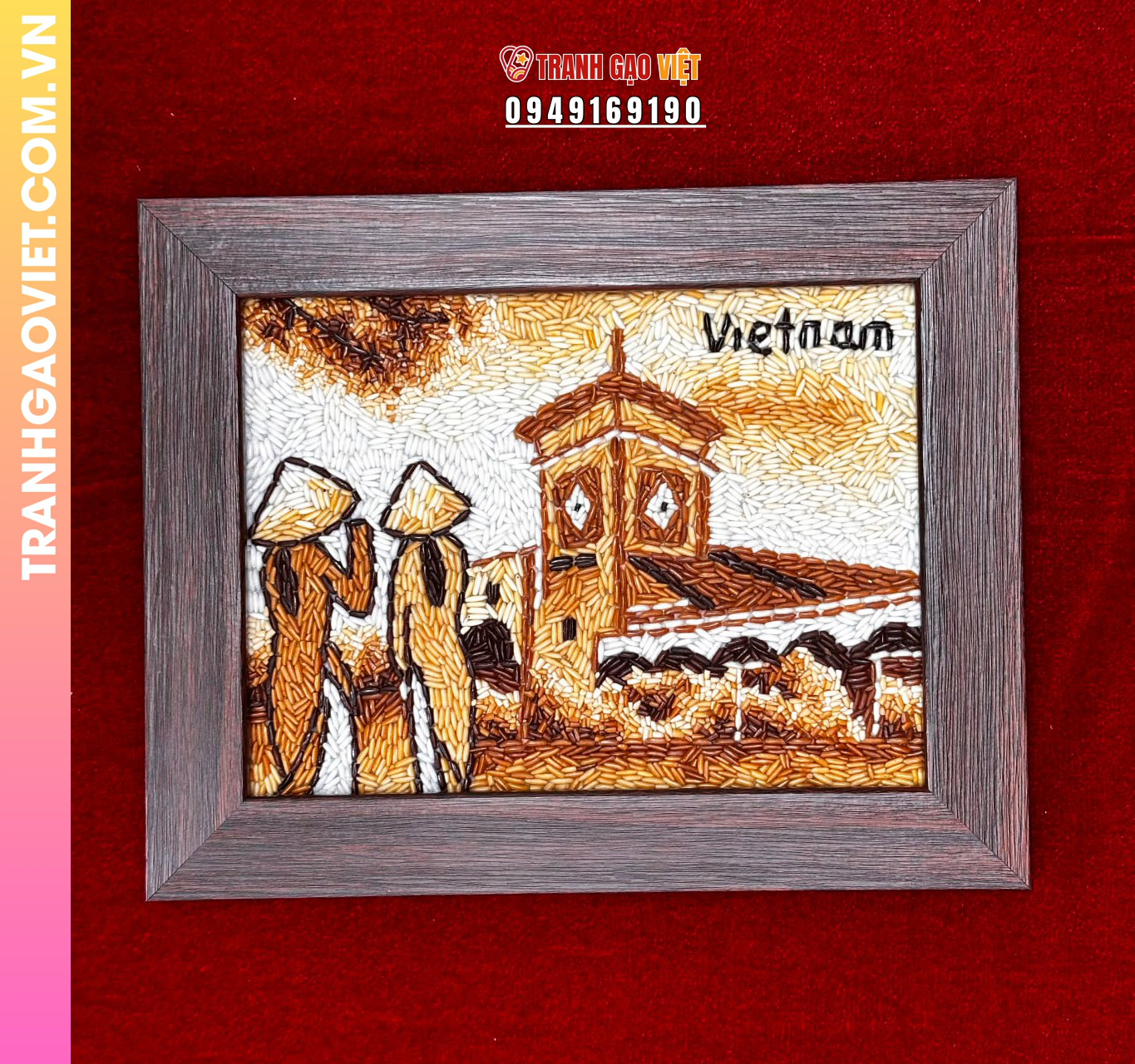 Ứng dụng Tranh Gạo Phong Cảnh Việt Nam Truyền Thống trong việc tặng quà
