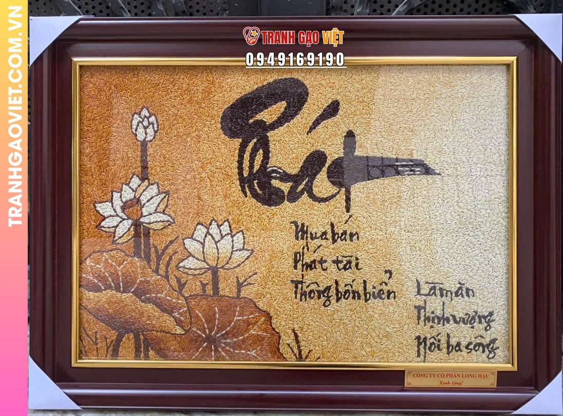Ứng dụng Tranh Gạo Thư Pháp Cầu Tài Lộc trong các dịp lễ