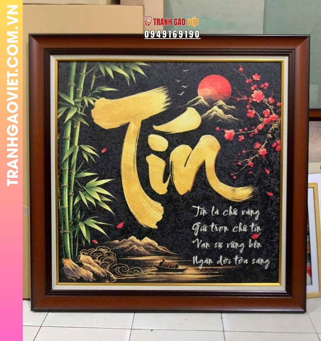 Ứng dụng Tranh Gạo Truyền Thống làm quà tặng