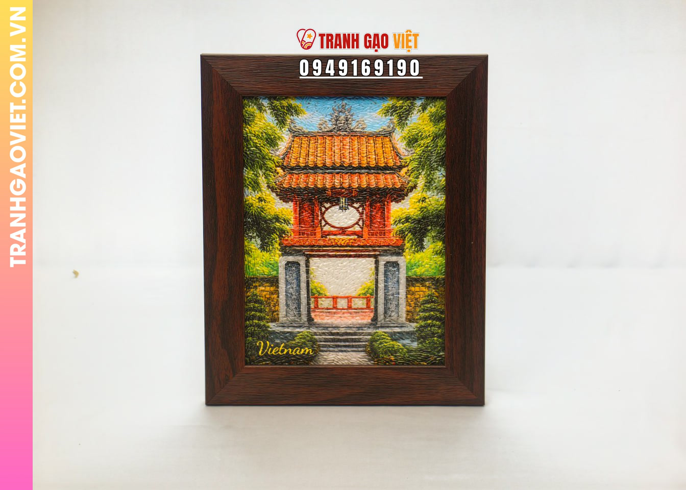 Ứng dụng Tranh Gạo Văn Miếu trong quà tặng
