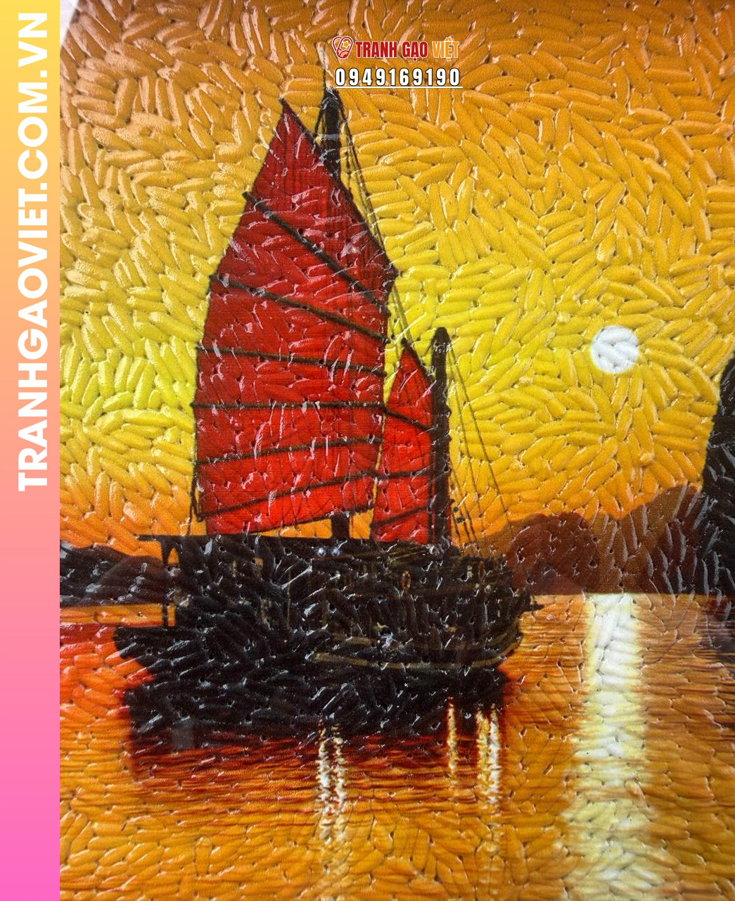 Ứng dụng Tranh Gạo Vịnh Hạ Long làm quà tặng