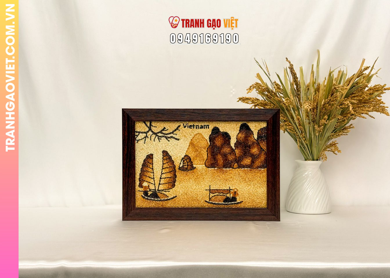 Ứng dụng Tranh Gạo Vịnh Hạ Long trong sự kiện