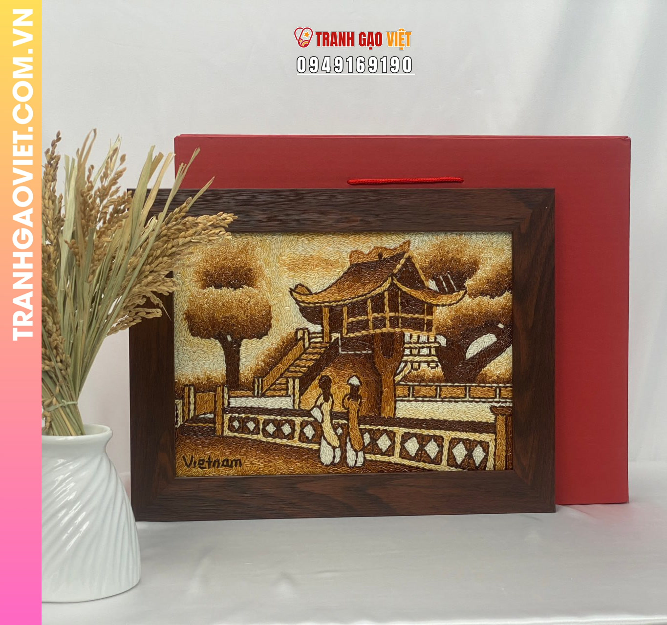 Ưu điểm của Tranh Gạo Rang Nghệ Thuật làm quà tặng