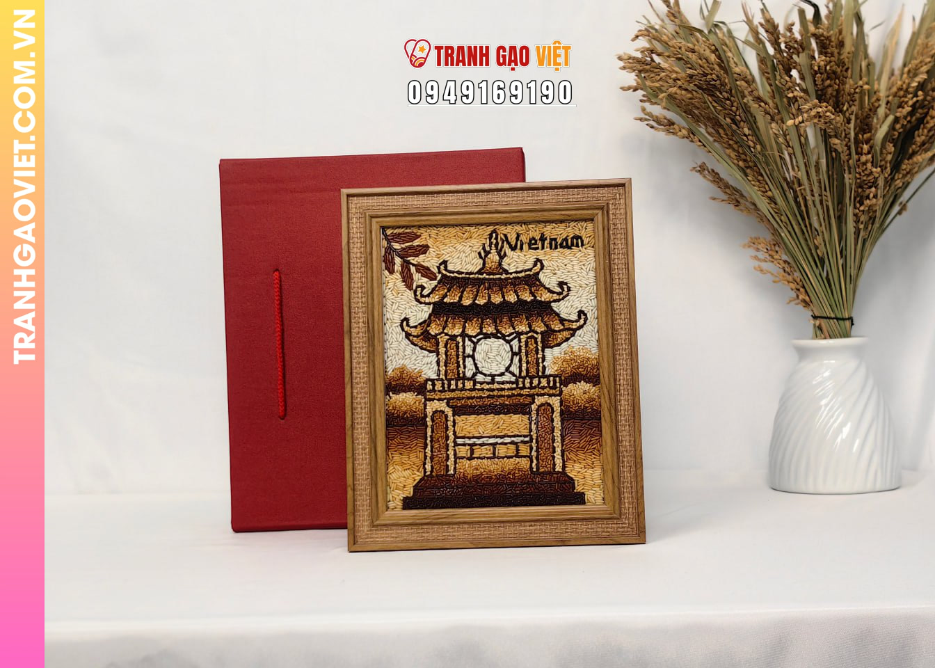 Ưu điểm khi chọn tranh gạo tặng đối tác